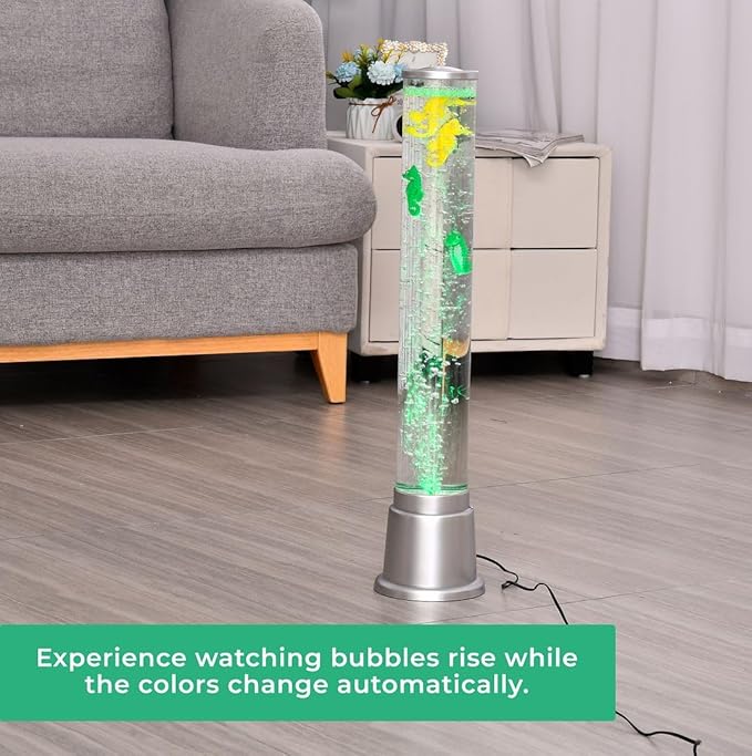 Shop LC Electric Seahorse Lamp Artificial Fake Fish Tank Aquarium Lamp with Sensory Bubble Tube Lamp Night Light Sensory Lamp Lava Lamp - 1.90 FT Birthday Gifts