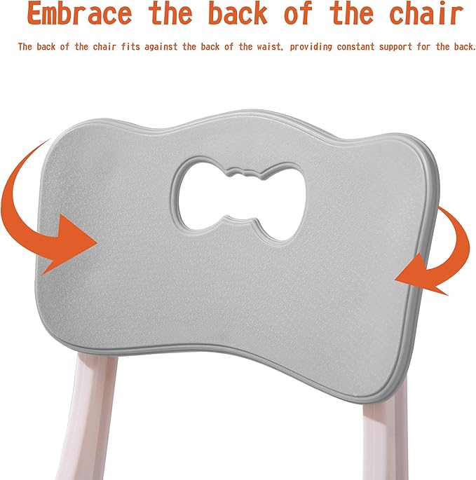 Kids' Desk Chairs Adjustable Height is Suitable for Children's Chairs Used in Families, Schools and Day-Care Between 2-10 Years Old The Max Bearing Capacity is 220LB(4PCS-Grey)