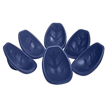 ECR4Kids Leaf Floor Seat, Rocker Chair, Navy, 6-Piece