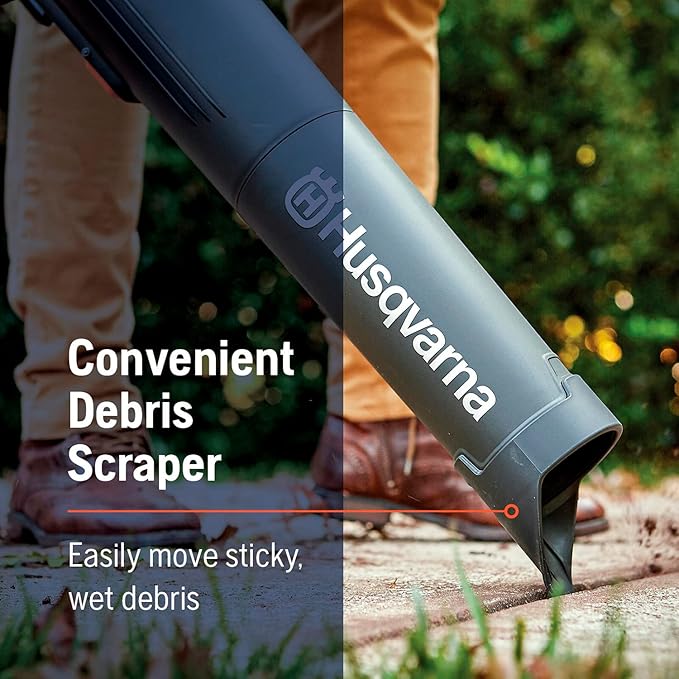 Husqvarna 230iB Battery Powered Cordless Leaf Blower, 136-MPH 650-CFM Electric Leaf Blower with Brushless Motor and Quiet Operation, Battery and Charger Not Included