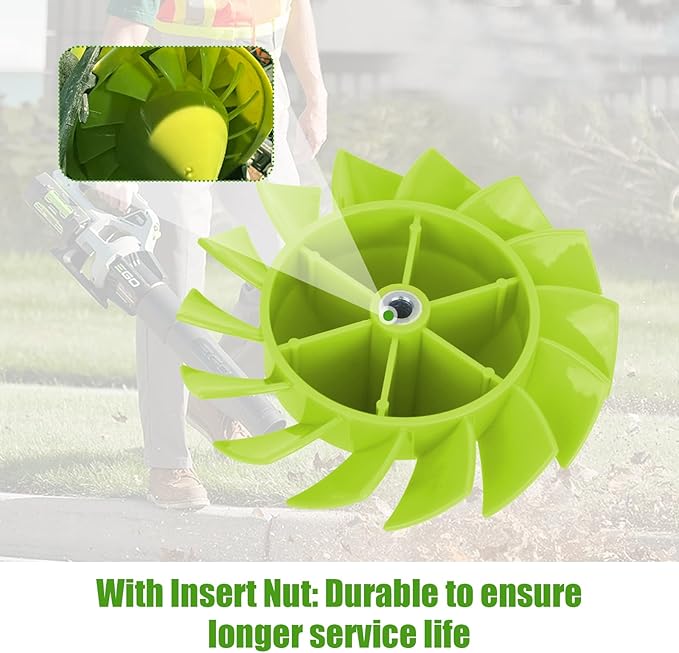 529437004 Blower Fan Blade-for Ryobi 18V Cordless Leaf Blower Models P2108, P21081, P21081VN, and P21081VNM - Replaces 529437001 and 529437003 - Yard Blower Accessories
