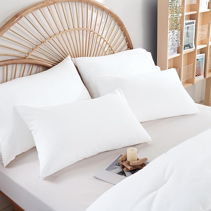Full Size Comforter White Modern 3PCS Microfiber Full Size Comforter Sets for All Season Comforter for Men, Women and Girls Soft Lightweight Bed Comforter Set
