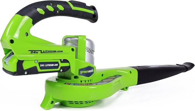 Greenworks 24V Sweeper, 2.0Ah Battery and Charger Included