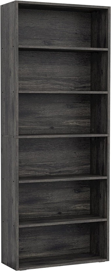 IRONCK Bookshelves and Bookcases Floor Standing 6 Tier Display Storage Shelves 70in Tall Bookcase Home Decor Furniture for Home Office, Living Room, Bed Room