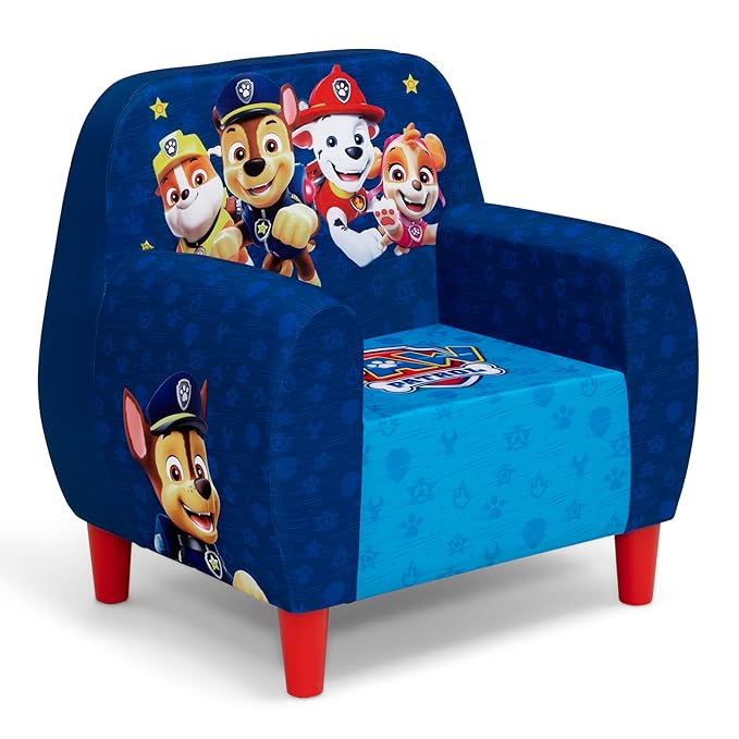 Delta Children PAW Patrol Foam Chair for Kids, Blue