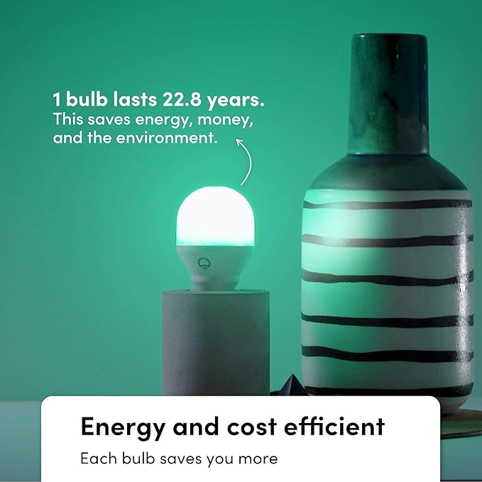 LIFX Color A19 800 lumens, Billions of Colors and Whites, Wi-Fi Smart LED Light Bulb, No bridge required, Works with Alexa, Hey Google, HomeKit and Siri.