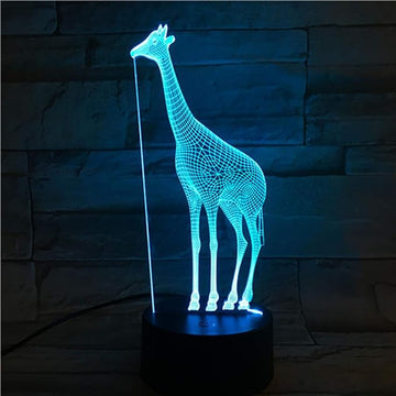 Giraffe 3D Night Light, Acrylic Giraffe USB LED Table Lamp Home r2d2 3D Arts Decor - 7 Colors Changing Bedroom Decor Night Light Gifts for Father Mother Husband Wife ..