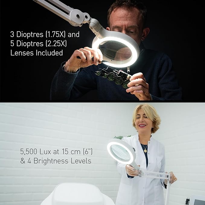 Daylight Company U25110 Omega 5 Magnifying Lamp, 15