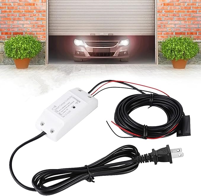 Smart WiFi Garage Door Opener Remote Controller, Smartphone App Control, Compatible with Alexa, Google Assistant and IFTTT, No Hub Required