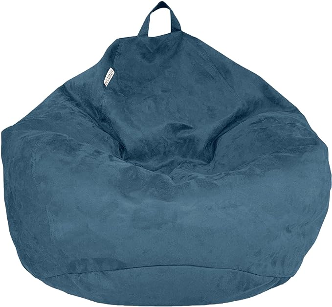 Bean Bag Stuffed Animal Storage Or Cover | No Filler | Extra Large | for Adults Or Kids | Double Stitched | Durable Zipper | Premium Microsuede