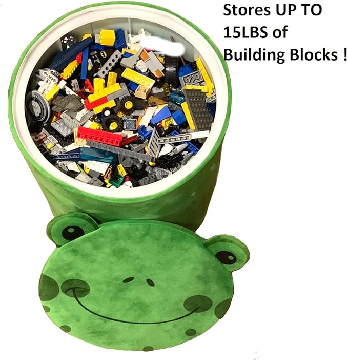 Storl Organizer Storage Stool for Toy and Cloth and Kids Stool (Cow, 12Wx13H)