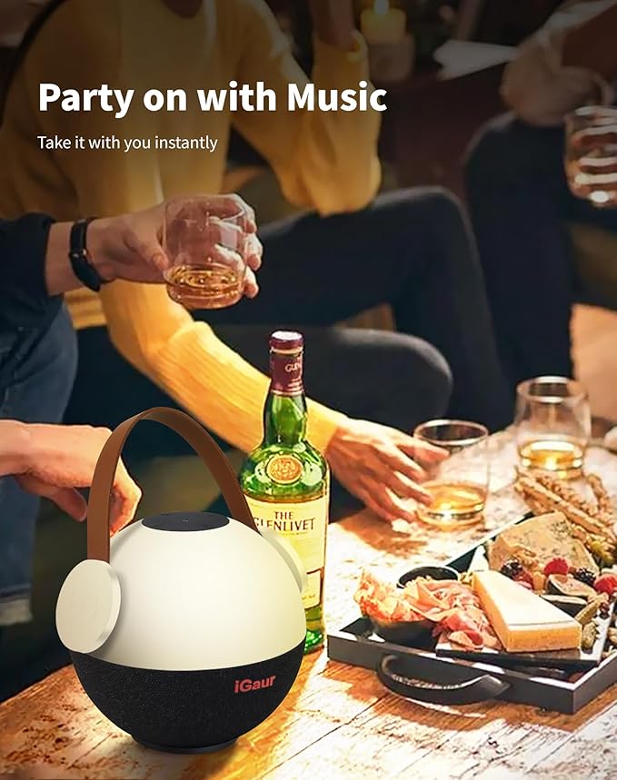 LED Night Light Beside Lamp: Music Table Lamp with Wireless Charger - 5 in 1 Touch Lamp Magnetic Wireless Phone Apple Watch Charger Birthday Gifts Friendship Lights with Base for Wife