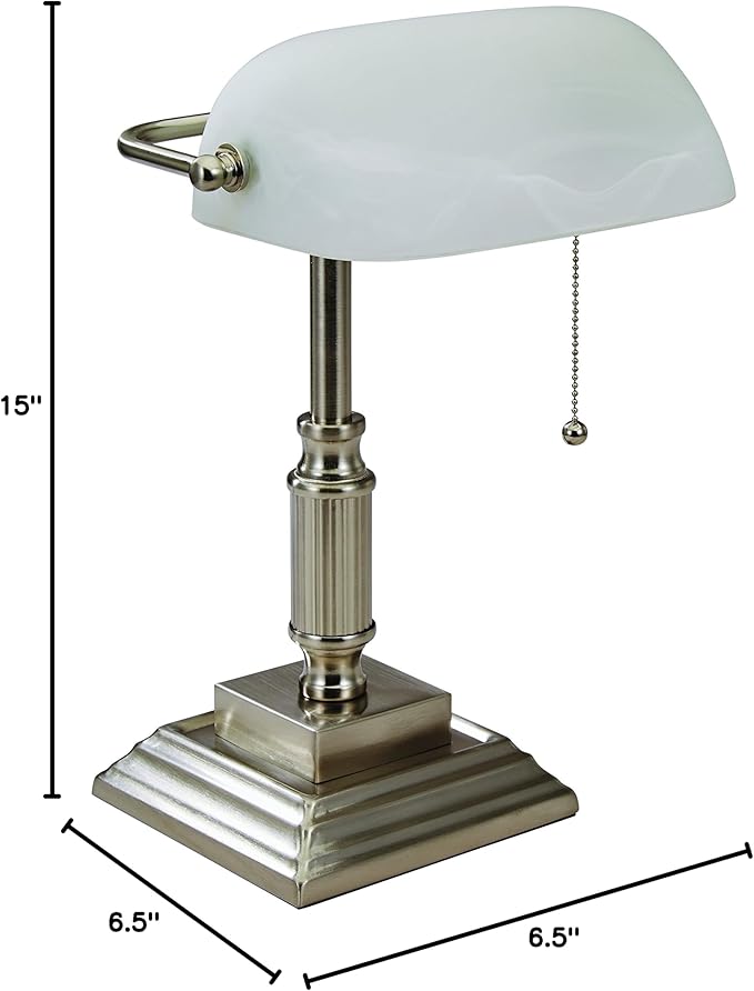 Banker's Desk Task Lamp, Brushed Nickel (VS688029BN)