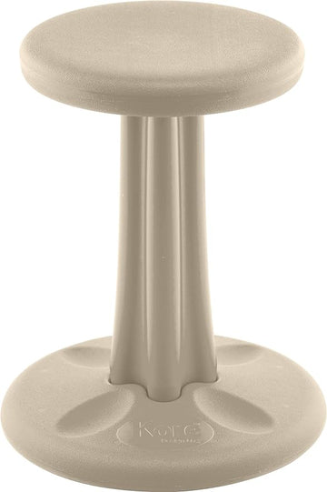Kore Kids Junior Wobble Chair - Flexible Seating Stool for Classroom, Elementary School, ADD/ADHD - Made in The USA - Junior- Age 8-9, Grade 3-4, Sand Dollar (16in)