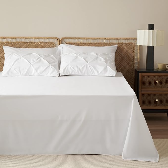 Bedsure Full Size Comforter Sets - Bedding Sets Full 7 Pieces, Bed in a Bag White Bed Sets with Comforter, Sheets, Pillowcases & Shams, Adult & Kids Bedding