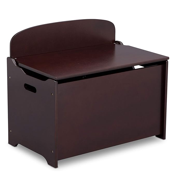 Delta Children MySize Deluxe Toy Box, Dark Chocolate