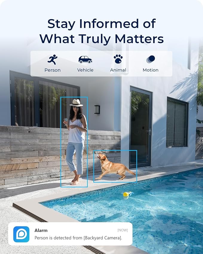 REOLINK First 4K Solar Security Cameras Wireless Outdoor, Argus PT 4K+ 6W Solar Panel, 360° Pan Tilt, 8MP Color Night Vision, 2.4/5 GHz Wi-Fi, No Monthly Fee, Home Hub Compatible