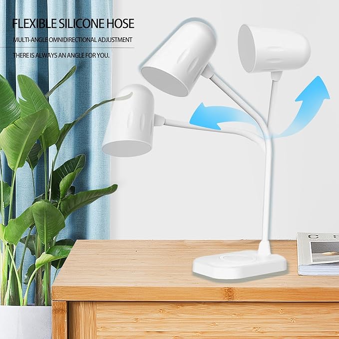 Led desk lamp with wireless charger, Bluetooth Speaker, Dimmable Table Lamp with 3 Lighting Mode, Touch Control, USB Charging Port Desk Light for Home Office Dorm Reading Work Study ( Color : Black )