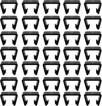 30 PCS Outdoor Furniture Clips, Patio Furniture Fasteners Outdoor Furniture Clips Wicker for Home, Patio and Outdoor Furniture, Black