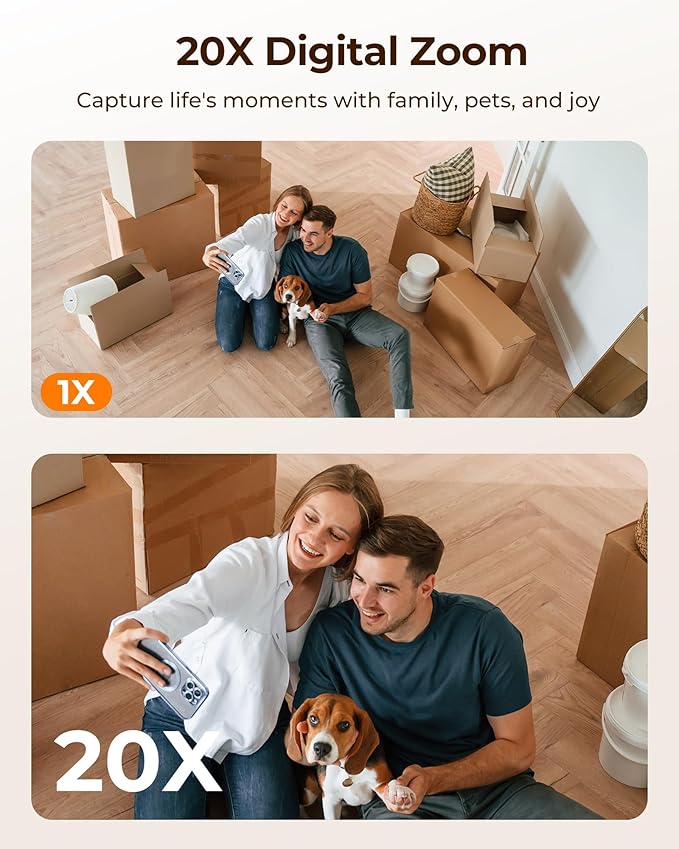 FOSCAM Home Security Camera R4S 4MP(2K) WiFi Camera, 2.4/5GHz Wireless IP Indoor Camera with AI Human Detection & Sound Detection, 33ft Night Vision, 2-Way Audio,Compatible with Alexa, White