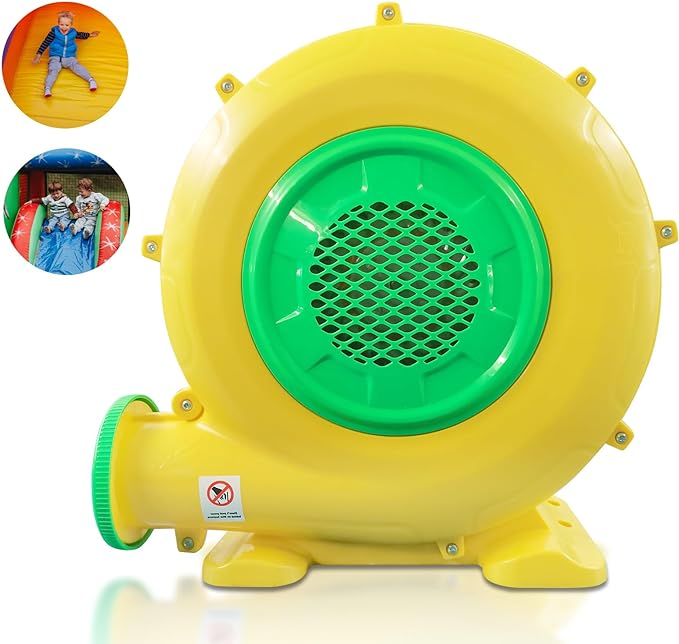 Air Blower, QILEBA Powerful Bounce House Blower for Inflatables, Portable Inflatable Bubble House Blower Fan Pump for Spray Booth, Bouncy Castle, Jumper, Water Slid, Blower Corded (950W)