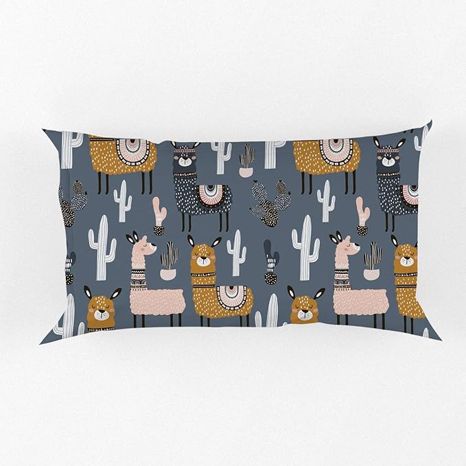 Feelyou Boys Girls Duvet Cover Set Twin Size for Kids Teen Cute Cartoon Alpaca Llama Cactus Print Bedding Set Botanical Animal Comforter Cover Decorative Microfiber Quilt Cover Zipper&Ties