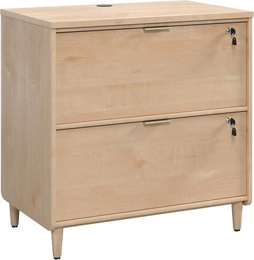 Sauder Clifford Place 2-Drawer Lateral File Cabinet, L: 29.53" x W: 18.5" x H: 30.28", Natural Maple Finish