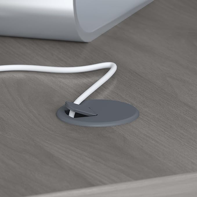Bush Business Furniture Echo L Shaped Computer Desk, 72W, Modern Gray