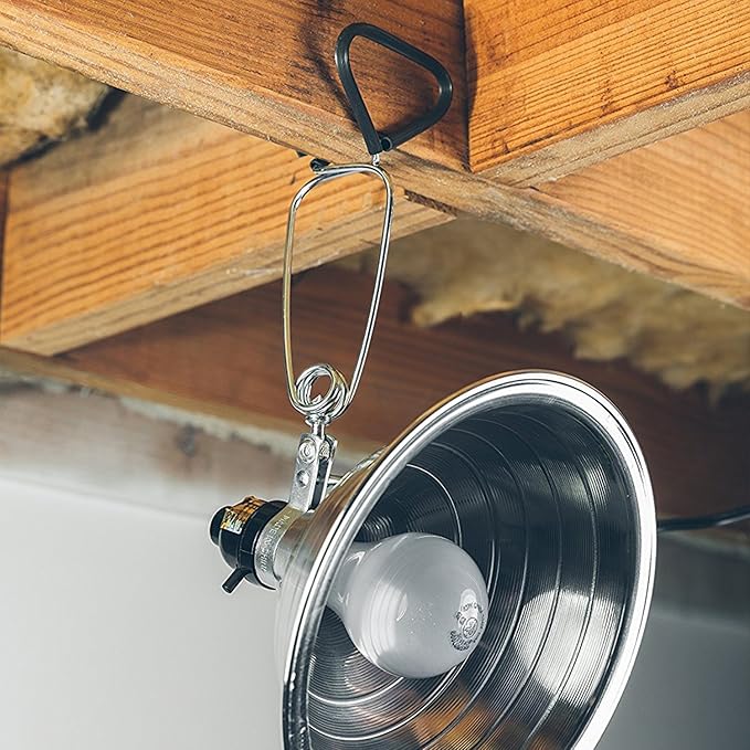 Simple Deluxe Clamp Lamp Light 150 Watt with 8.5 Inch Aluminum Reflector (no Bulb Included), 6 Feet Cord, 1 Pack, Black