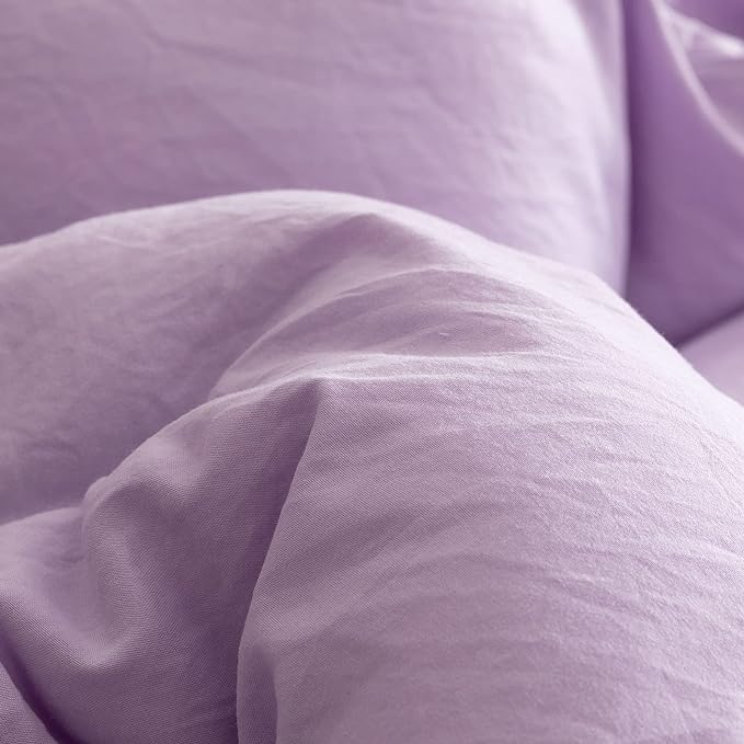 ROSGONIA Twin Comforter Set for College Girls Boys Lavender, 1 Boho Purple Comforter & 1 Pillowcase Lightweight Kids Comforter Soft Dorm Bedding