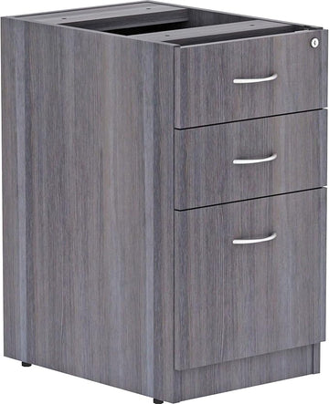 Lorell LLR69558 - Weathered Charcoal Laminate Desking Pedestal