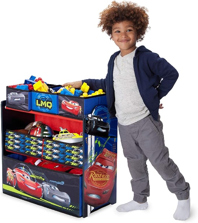Delta Children Multi-Bin Toy Organizer, Disney/Pixar Cars
