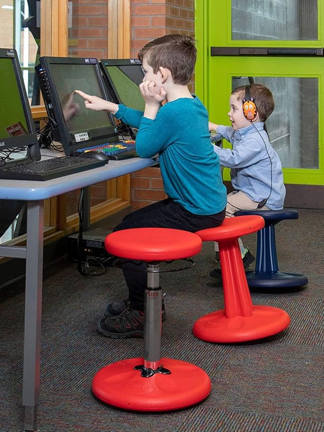 Kore Kids Preschool Wobble Chair - Flexible Seating Stool for Classroom, Preschool, Kindergarten & Elementary School - Age 4-5 yrs, Purple (12in)