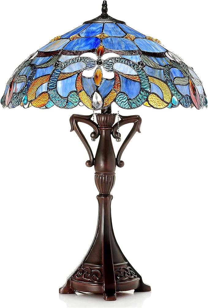 Chloe CH18091PV18-TL2 Nora Table Lamp, One Size, Multicolor
