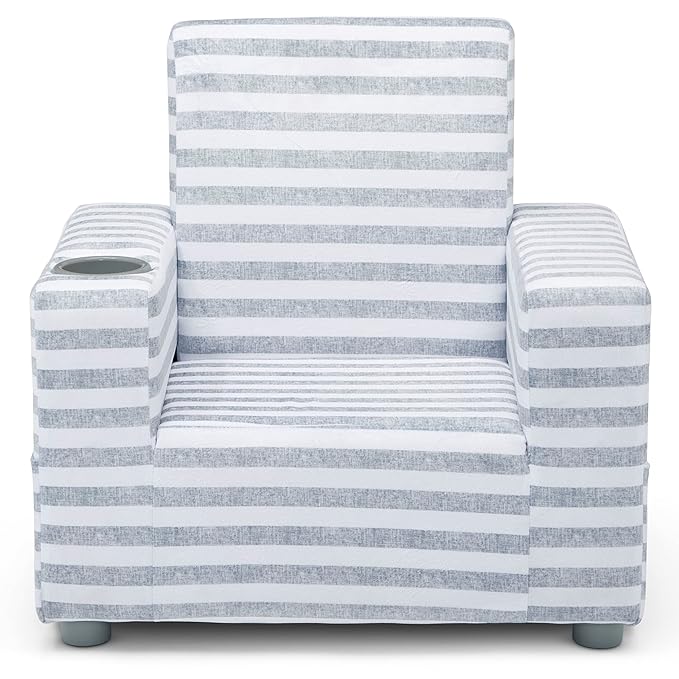 GAP GapKids Upholstered Chair, Grey/White