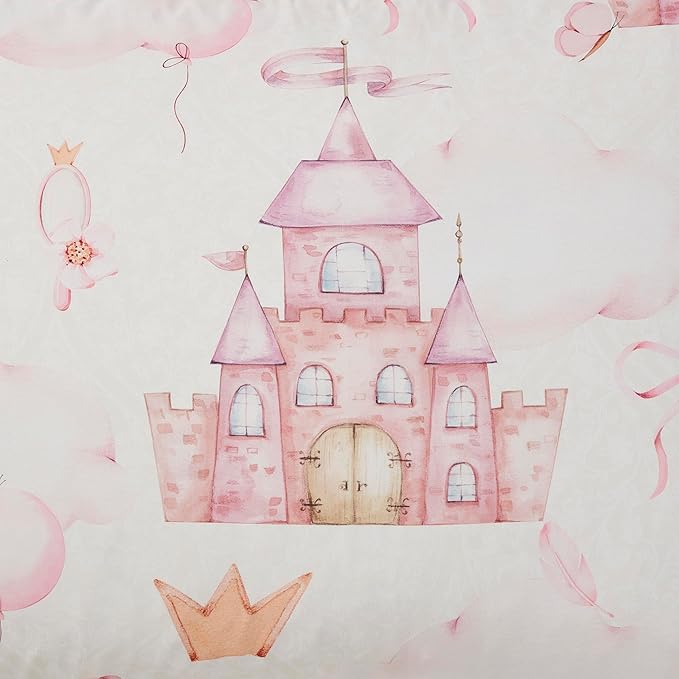 Kids Bedding Set Bed in a Bag for Boys and Girls Toddlers Printed Sheet Set and Comforter, Full, Fairytale Princess