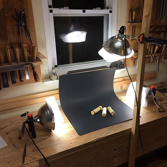 Simple Deluxe Clamp Lamp Light 150 Watt with 8.5 Inch Aluminum Reflector (no Bulb Included), 6 Feet Cord, 1 Pack, Black
