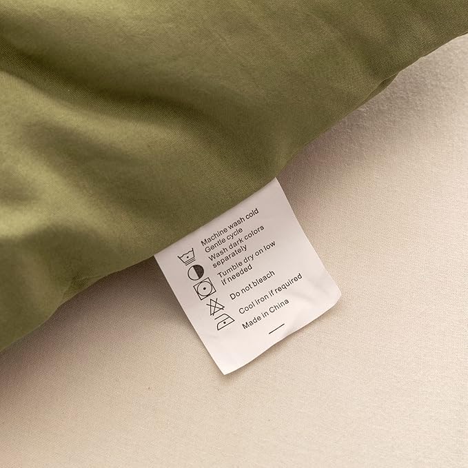 ROSGONIA Twin Comforter Set for College Girls Boys Teens Olive Green,1 Boho Comforter & 1 Pillowcase, Soft Kids Comforter Sets All Season Dorm Bedding