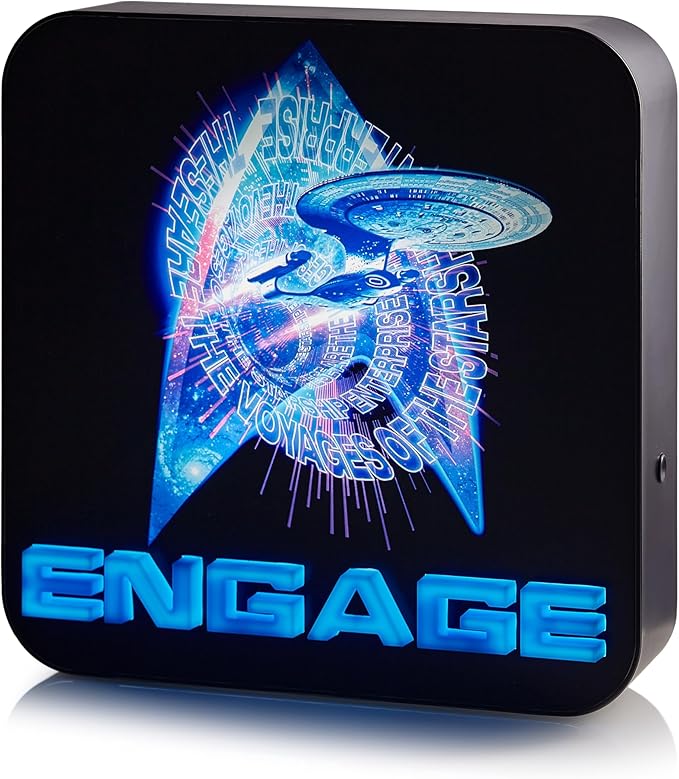 NUMSKULL Star Trek 3D Lamp Wall Light - Desk Lamp for Bedroom, Office, Home, Study, Work - Official Star Trek Merchandise