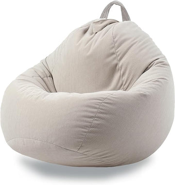 3 Ft Bean Bag Chair Cover (No Filler) Stuffed Animal Storage Bean Bag Cover for Pets Dogs/Cats Bed Corduroy Stuffed for Organizing Plush Toys
