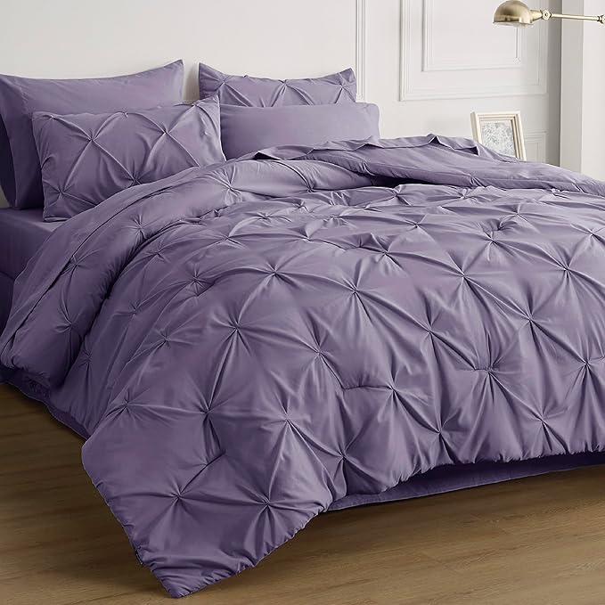 Bedsure Twin XL Comforter Set - Extra Long 5 Pieces Dorm Bedding Sets, Twin XL Bed in a Bag with Comforter, Sheets, Pillowcase & Sham