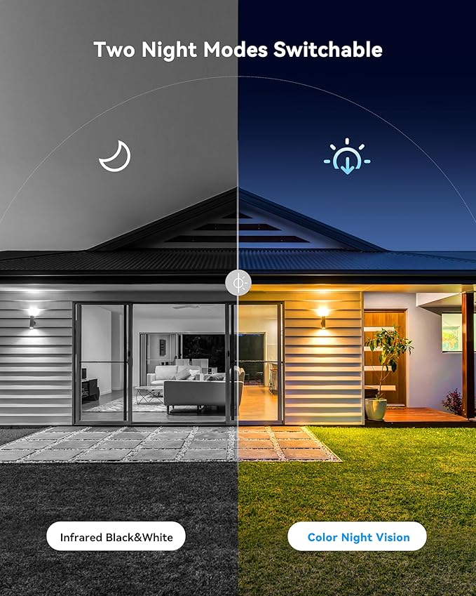 Swann Home Security Camera System with 2TB HDD, 8 Channel 4 Cam, POE Cat5e NVR 4K HD Video, Indoor or Outdoor Wired Surveillance CCTV, Color Night Vision, Heat Motion Detection, LED Lights, 886804FB