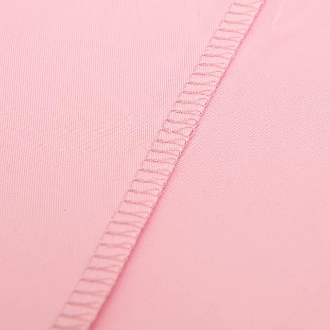 NTBAY Toddler Bedding Set - 4 Piece Soft and Breathable Crib Bedding Set for Boys and Girls, Includes Quilted Comforter, Fitted Sheet, Flat Top Sheet and Envelope Pillowcase, Pink