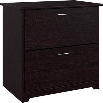 Bush Business Furniture Cabot 2 Drawer Lateral File Cabinet | Letter, Legal, and A4-size Document Storage for Home Office, 32W, Espresso Oak