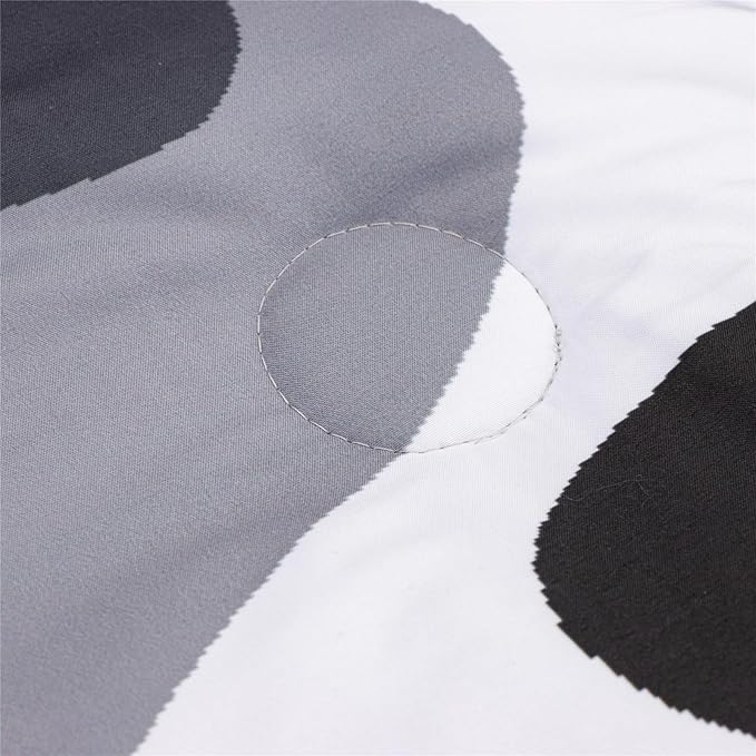 Meeting Story Camouflage Bedding Set, Colorful Pattern Style Comforter Set, 5 PCS One Comforter Two Pillowcases Two Sheets in One Bag, All Season Bedspread for Teens Adults (Grey,Queen5pcs
