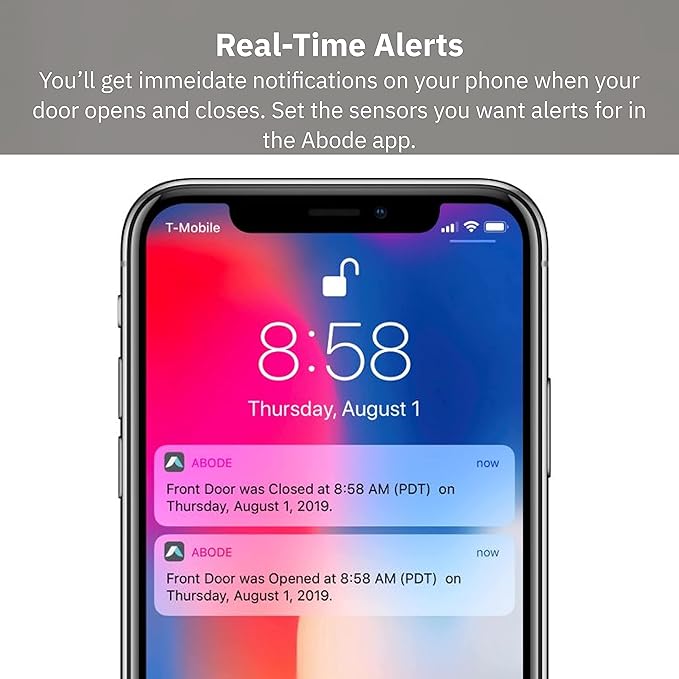 Abode Slim Strip Sensor | Be Alerted to Doors/Windows Opening & Closing | Works with Apple HomeKit & Alexa | Requires Abode Hub