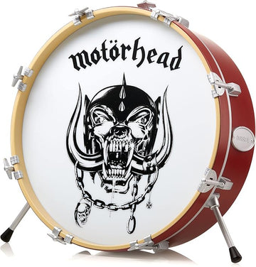 NUMSKULL Motorhead Logo 3D Drum Lamp - Desk Lamp for Bedroom, Office, Home, Study, Work - Official Motorhead Merchandise
