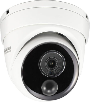 Swann Home Security Camera,PoE Cat5e NVR 4K HD Video, Indoor or Outdoor Wired Surveillance CCTV Dome,Color Night Vision,Heat Motion Detection,Metal Housing,Local Storage