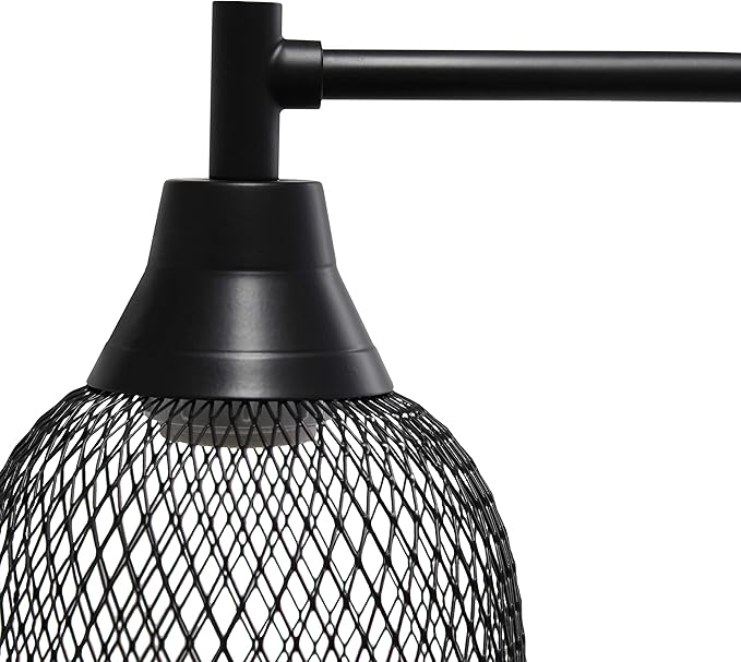 Elegant Designs LD1060-BLK Mesh Wire Table Lamp, Matte Black
