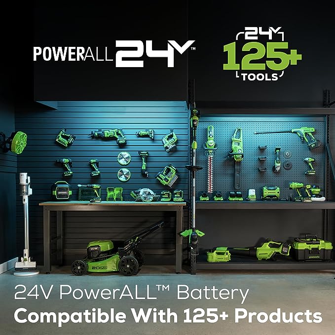 Greenworks 24V (90 MPH / 180 CFM / 125+ Compatible Tools) Cordless Shop Blower, Tool Only